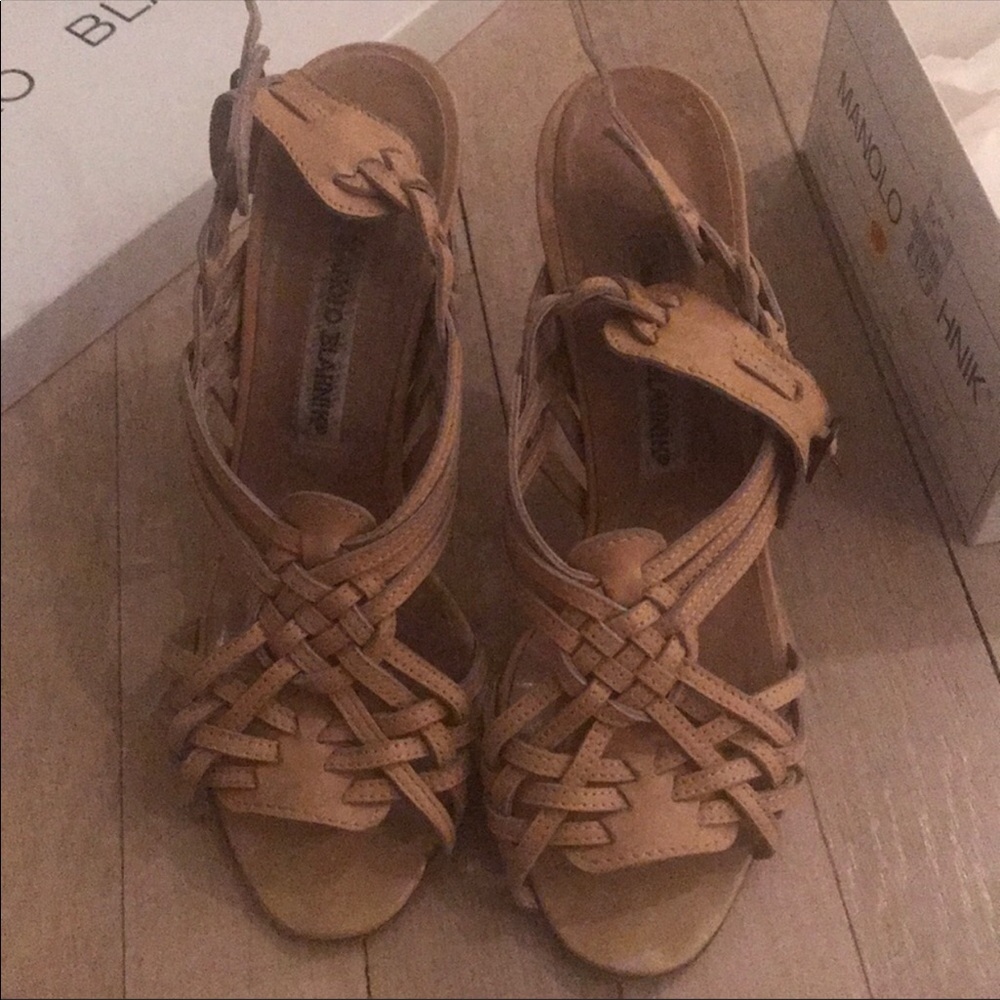 Beige Manolo Blahnik Heels